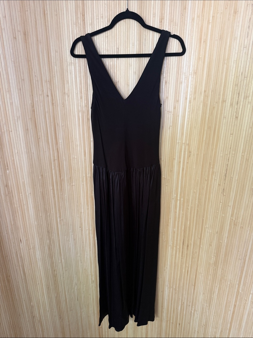 Zara Black Maxi Dress with V-Neck